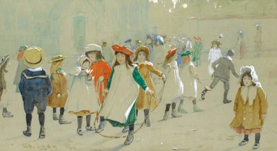 Children in a Playground by Walter Bonner Gash